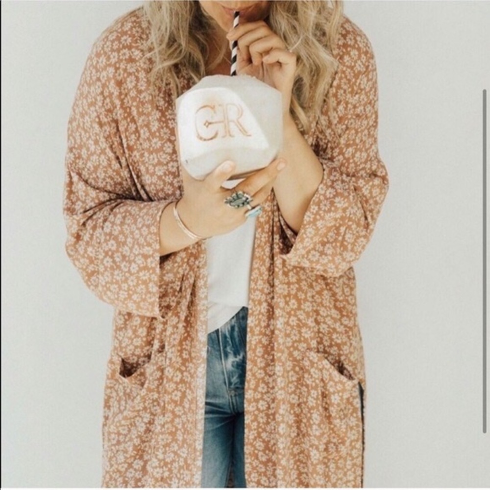 CJLA “Lennon” Kimono in Salmon